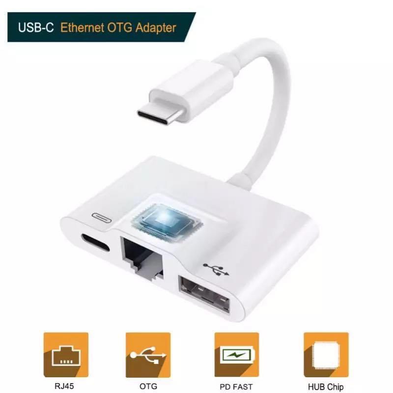 ลดราคา 3 in1 Type-Cอะแดปเตอร์5v/3A PD Fastชาร์จSplitter USB-C เพลง 3.5 มม./Ethernetอะแดบเตอร์OTG/OTG Card Reader #สินค้าเพิ่มเติม สายต่อจอ Monitor แปรงไฟฟ้า สายpower ac สาย HDMI
