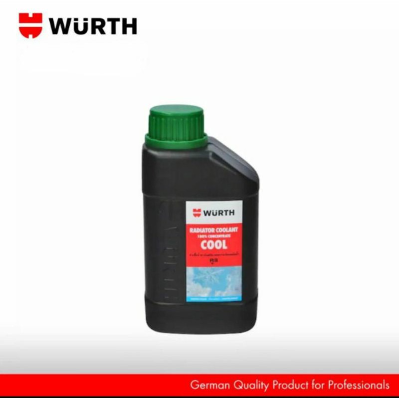 Wurth RADIATOR COOLANT 100% น้ำยาหม้อน้ำ หัวเชื้อน้ำยากันสนิม ลดความร้อนหม้อน้ำ ขนาด 500ML/1000ML