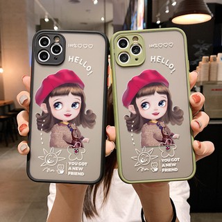 เคส ขอบสีลายการ์ตูน เคสกันรอยกล้องสำหรับ 6/6s 6P/6splus 7/8  7P/8Plus X/xs Xsmax 11 11Pro 11Promax 12 12pro #828