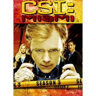 [DVD] CSI : Miami ไขคดีปริศนา ไมอามี่ ซีซั่น 3 : 2004 #ซีรีส์ฝรั่ง (ดูพากย์ไทยได้-ซับไทยได้) 6 แผ่นจบ