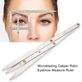 [ลดล้างสต๊อก]Eyebrow Ruler เครื่องมือวัดคิ้วถาวรไม้บรรทัดแต่งหน้า Microblading Caliper