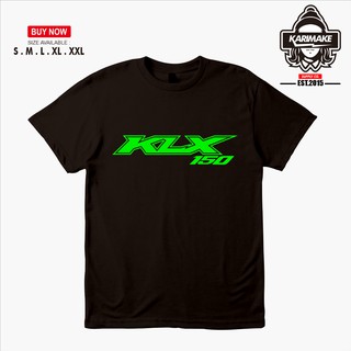 เสื้อยืดผ้าฝ้ายพิมพ์ลาย เสื้อยืด ลาย Kawasaki KLX 150 สําหรับขี่รถจักรยานยนต์