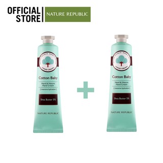 HAND &amp; NATURE COTTON BABY HAND CREAM 1+1