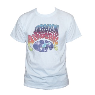 ผ้าฝ้ายคอกลมJefferson Airplane T Psychedelic Acid วงร็อคกราฟิก สําหรับผู้ชายfrom S-4XL