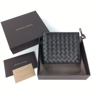 New bottega veneta black wallet short