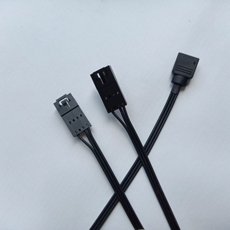 4p-1 ARGB สาย 3 ขา 5V เมนบอร์ด Header ถึง Corsair RGB พัดลม HD LL ML QL SP SP-PRO อะแดปเตอร์สาย