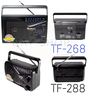 TANIN วิทยุธานินทร์ TF-268-54B-P3 สีดำ fm/am รุ่นTF-268 (รับประกันสินค้าตรงตามรุ่น)มีสายไฟแถมให้ อยู่ในช่องใส่ถ่าน