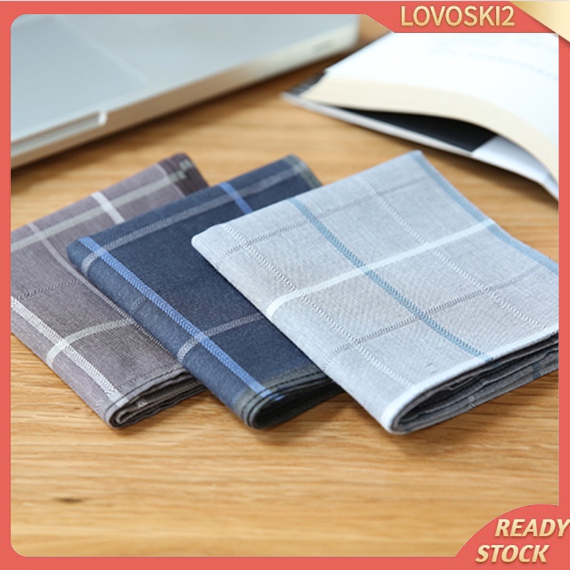 [LOVOSKI2] ผ้าเช็ดหน้า ผ้าแจ็คการ์ด สไตล์วินเทจ 2 แพ็ค