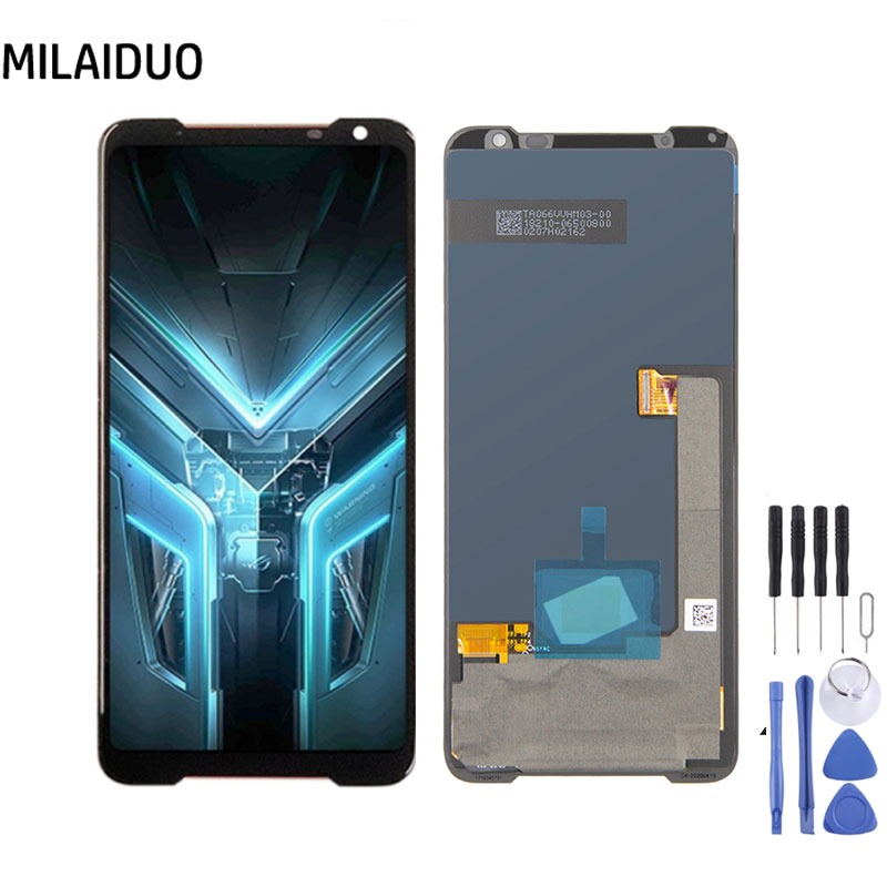 หน้าจอสัมผัส LCD สําหรับ ASUS ROG Phone 3 ZS661KS ZS661KL ASUS_I003DD ROG 3 Strix