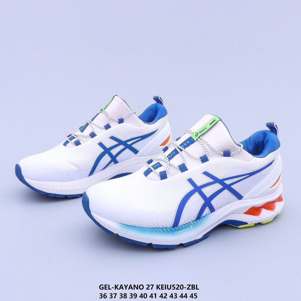 Original100% Authentic ASICS Gel-Kayano 27th Generation White Blue Sport  Running Shoes for Men and Women | Shopee Thailand
