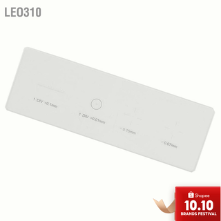 Leo310  กระจกสไลด์ DIV พร้อมเสกลวัด 0.01 มม. สำหรับส่องกล้องจุลทรรศน์ไมโครมิเตอร์