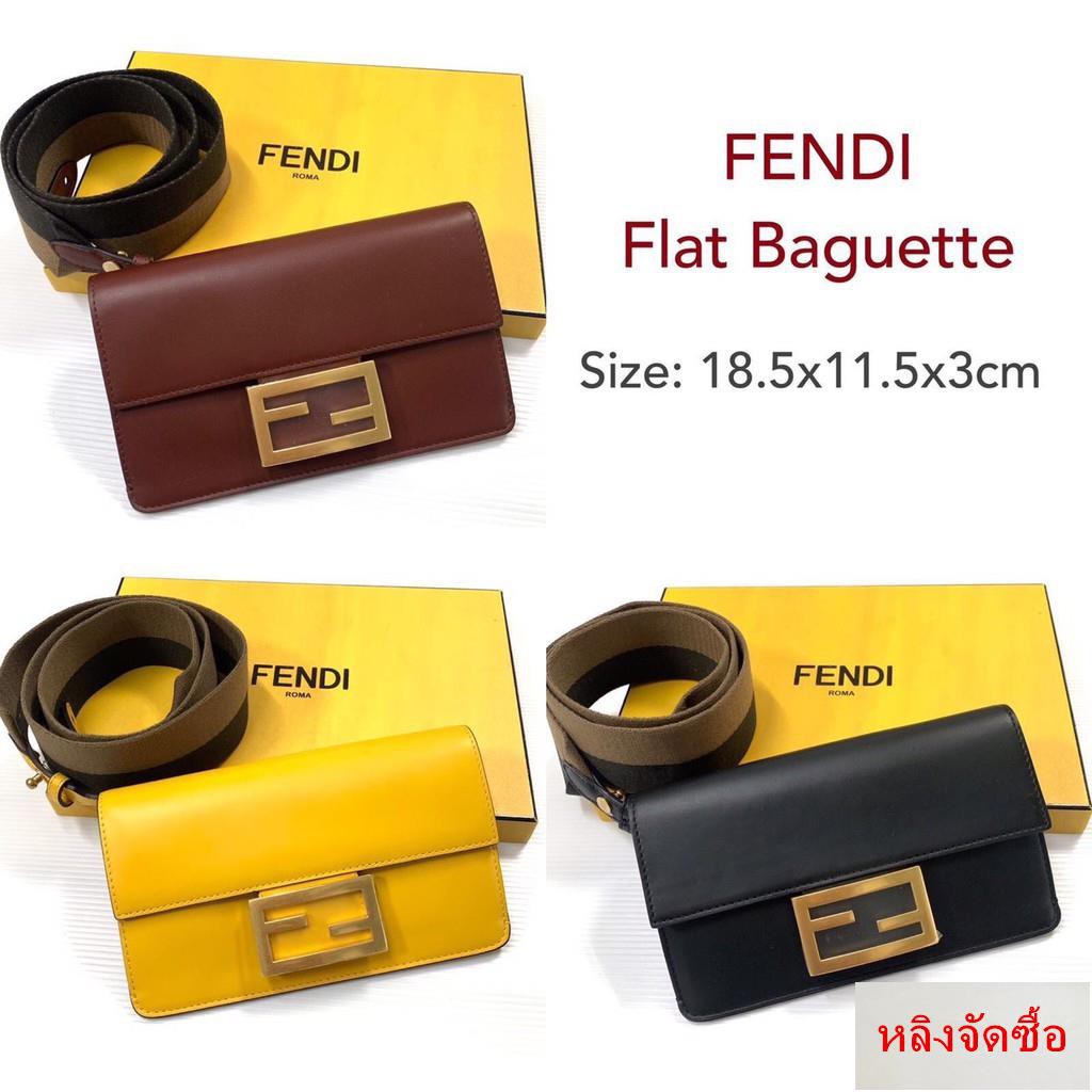 fendi flat baguette