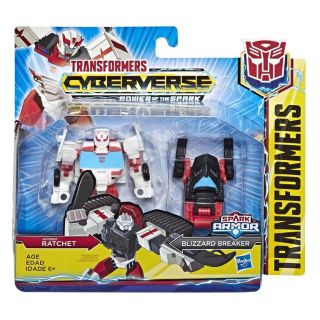 Hasbro TRANSFORMERS TRA CYBERVERSE SPARK ARMOR Autobot RATCHET Blizzard Breaker