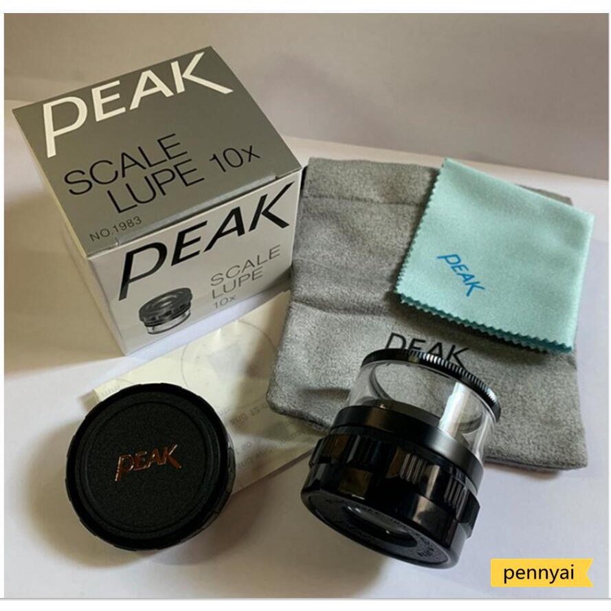 (ของแท้ 100%) PEAK แว่นขยาย 10 เท่า พร้อมเลนส์ไขว้ 1983-10X