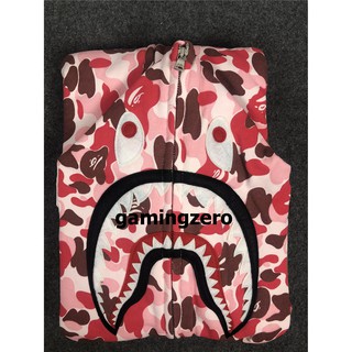 [พรีออเดอร์] BAPE Hiroshima Anniversary Pink Camo Shark  Full-Zip Hoodie