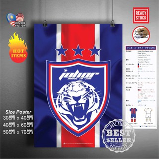 Jdt FC สติกเกอร์โปสเตอร์ ลายฟุตบอล สโมสรฟุตบอล สําหรับตกแต่งผนัง