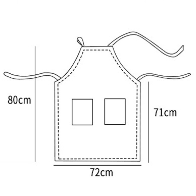 (พร้อมส่ง) ผ้ากันเปื้อน canvas สำหรับทำอาหาร ห้องครัว ร้านอาหาร ร้านกาแฟ - รูปที่ 2