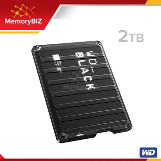 WD BLACK P10 Game Drive HDD 2TB ฮาร์ดดิสก์พกพา Micro B (WDBA2W0020BBK-WESN) ความเร็วอ่าน 140 MB/s ประกัน Synnex 3 ปี