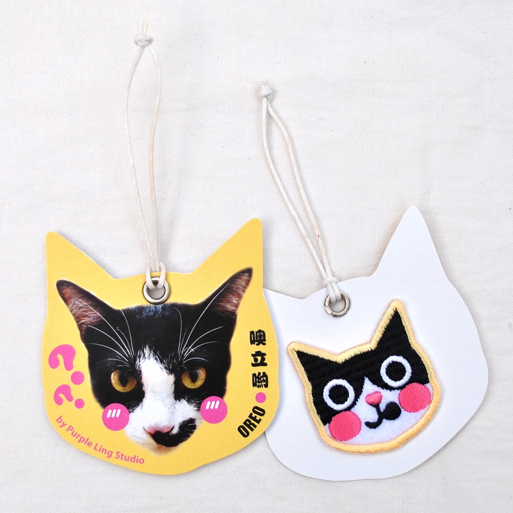 JOOCT Zakka Store x Purple Ling Studio Iron-On Oreo Cat Patch