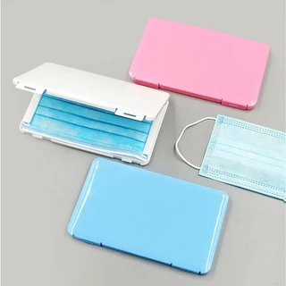 กล่องแมส สีสันสดใส แบบบาง กล่องใส่หน้ากากอนามัย กันเปื้อน กันเชื้อโรค กล่องแมสพกพา กล่องหน้ากาก