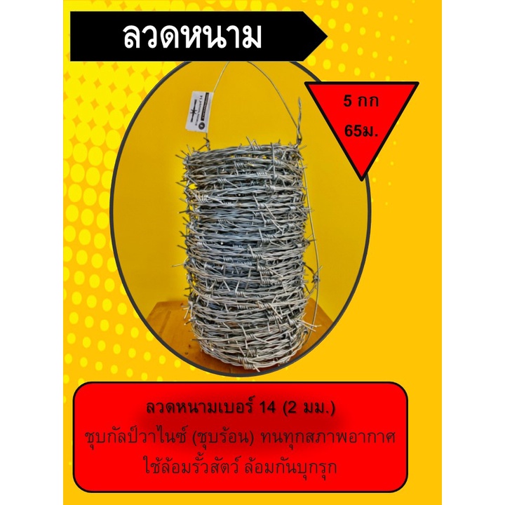 ลวดหนาม ลวดหนามล้อมรั้ว   62 ม.