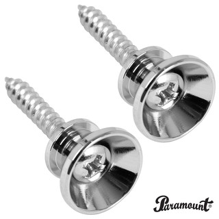 Paramount HE-004 หมุดสายสะพายกีตาร์ 2 ตัว แบบโลหะ หัวใส่ขนาด 12 มม. (Guitar Strap Button) ** 1 แพ็ค มี 2 ตัว **