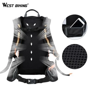 WEST BIKING กระเป๋าเป้สะพายหลัง ขนาด 10 ลิตร 16 ลิตร และกระเป๋าน้ํา 2 ลิตร เหมาะกับการพกพาเดินทาง ขี่จักรยาน ปีนเขา