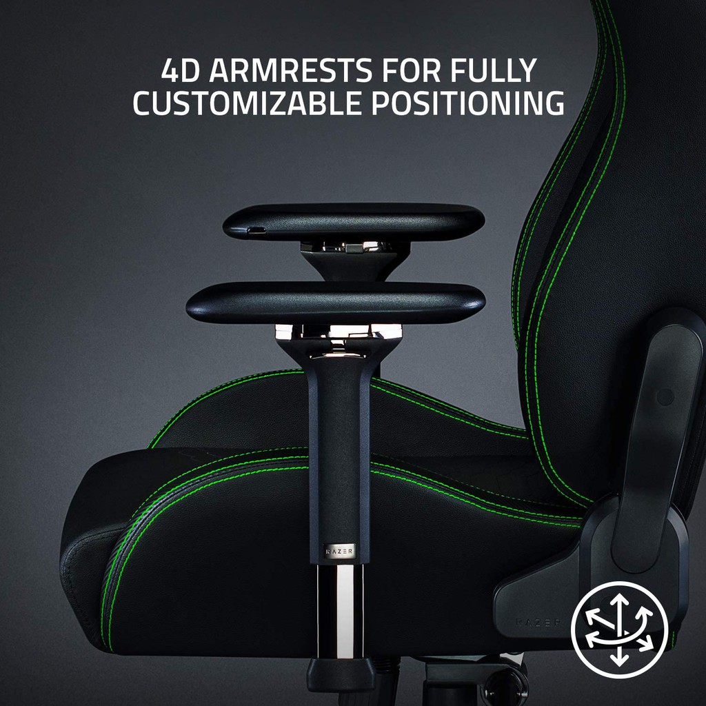 Razer Iskur Premium Gaming Chair with Integrated Lumbar Support ...