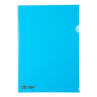 แฟ้มซองพลาสติก A4 สีน้ำเงิน แพ็ค12ซอง ตราช้าง 405/Blue A4 Plastic Envelope File, Pack 12, Elephant 405 Envelope