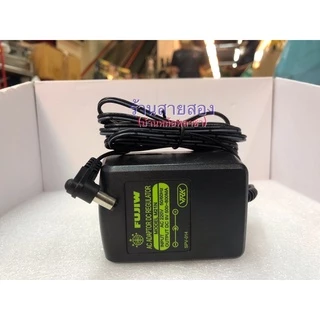 FUJIWอะแดปเตอร์9V. 800mA สำหรับเอฟเฟคกีตาร์ มีฟังชั่นกระแสร์เรียบ(AC Adaptor DC)กล่องสีเขียว