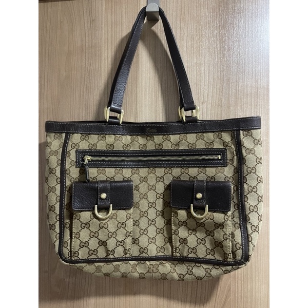 gucci vintage tote bag แท้100% มือ2 สภาพดี