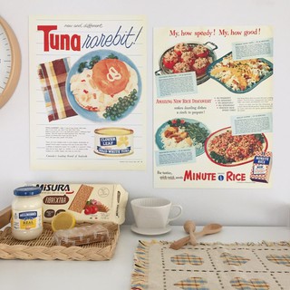 Poster - Tuna Rarebit! and Minute Rice Ad