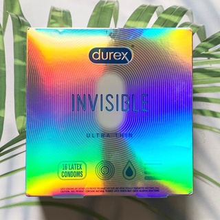 (Durex®) Invisible Ultra Thin 52 mm 16 Latex Condoms ดูเร็กซ์ ถุงยางอนามัย รุ่นบางเฉียบ 52 มม.