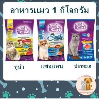 Catty cat อาหารแมว แบบเม็ด 1 กิโลกรัม - อาหารเม็ด แมว - Box Dox