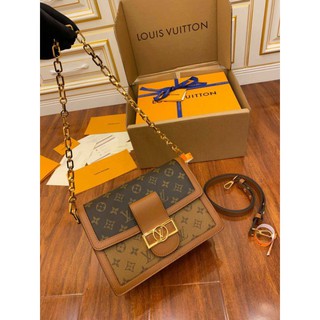 [ทักแชทก่อนสั่งซื้อ] LV Louis vuitton รุ่น DAUPHINE MM  งานvip สั่งตัดตามของจริงอะไหร่นำเข้า