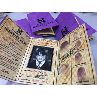 บัตรประจำตัวพ่อมด แม่มด ID card (custom) - Harry Potter (แฮร์รี่ พอตเตอร์)