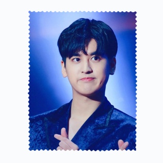 ผ้าเช็ดแว่นตา ผ้าเช็ดแว่น ผ้าเช็ดเลนส์ ผ้าเช็ดจอ นักร้องเกาหลี K-POP ชันอู Chanwoo Jung Chan-woo ไอคอน iKon