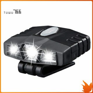 ไฟฉายติดหมวก กันน้ำ แบบชาร์จไฟ 150 Lumens