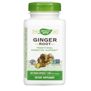 Natures Way, Ginger Root, 1,100 mg, 240 Vegan Capsules