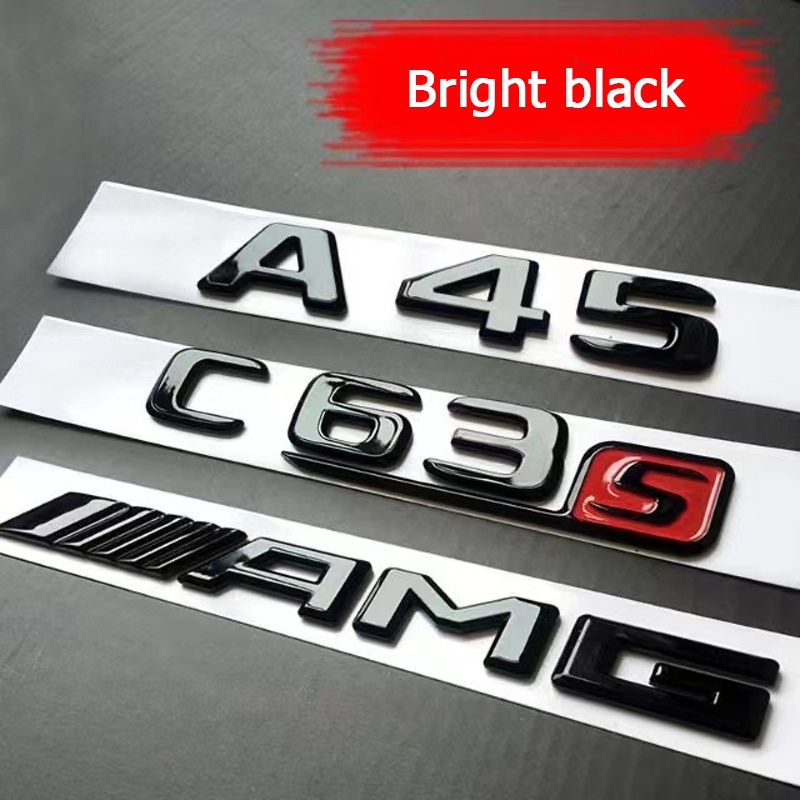 โลโก้ Mercedes Benz AMG A35 A45 C43 C63 E63 CLA45 GLA45 GLC63 GLS63 TURBO 4MATIC