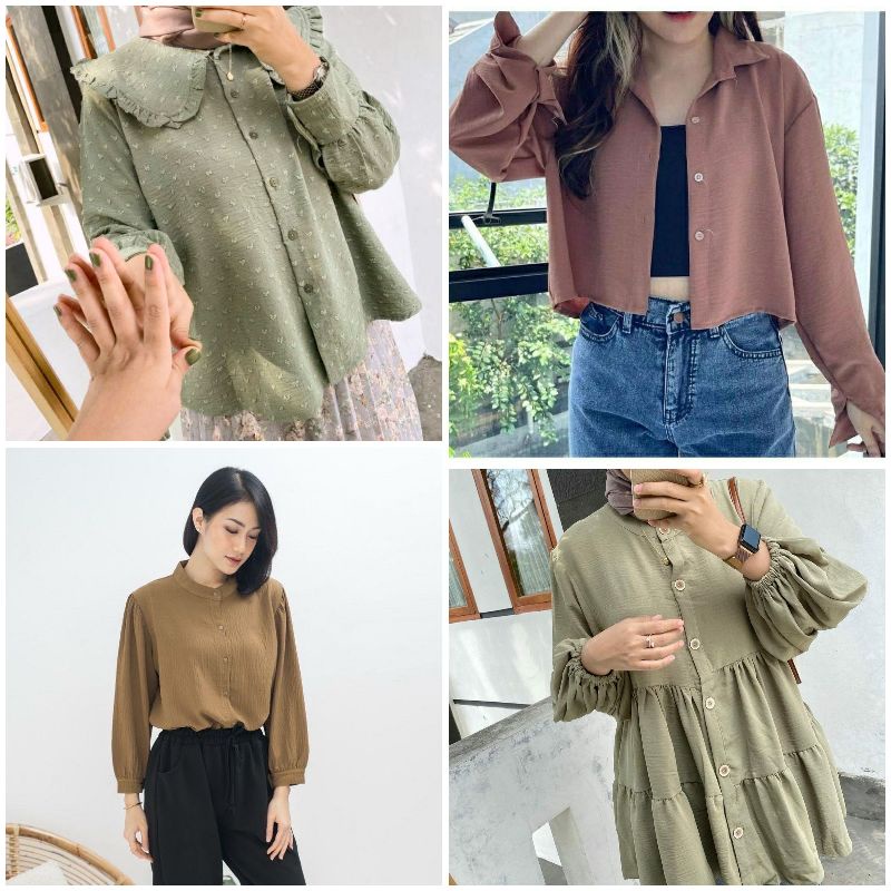 Denisa Cana Aisa Blouse Crinkle Airflow Premium