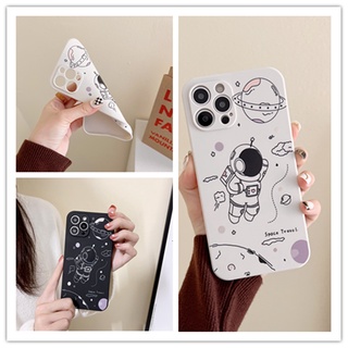 เคส Huawei Y9S Y9 Y7a Y6P Y7 Y6 Y6S Prime 2019 2020 Nova 5T 3i P30 Pro Shockproof Straight Edge Astronaut Silicone Soft Case Cover