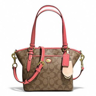 Impcoachza พร้อมส่ง กระเป๋าสะพาย Coach รุ่น PEYTON SIGNATURE MINI POCKET TOTE (COACH f25505)