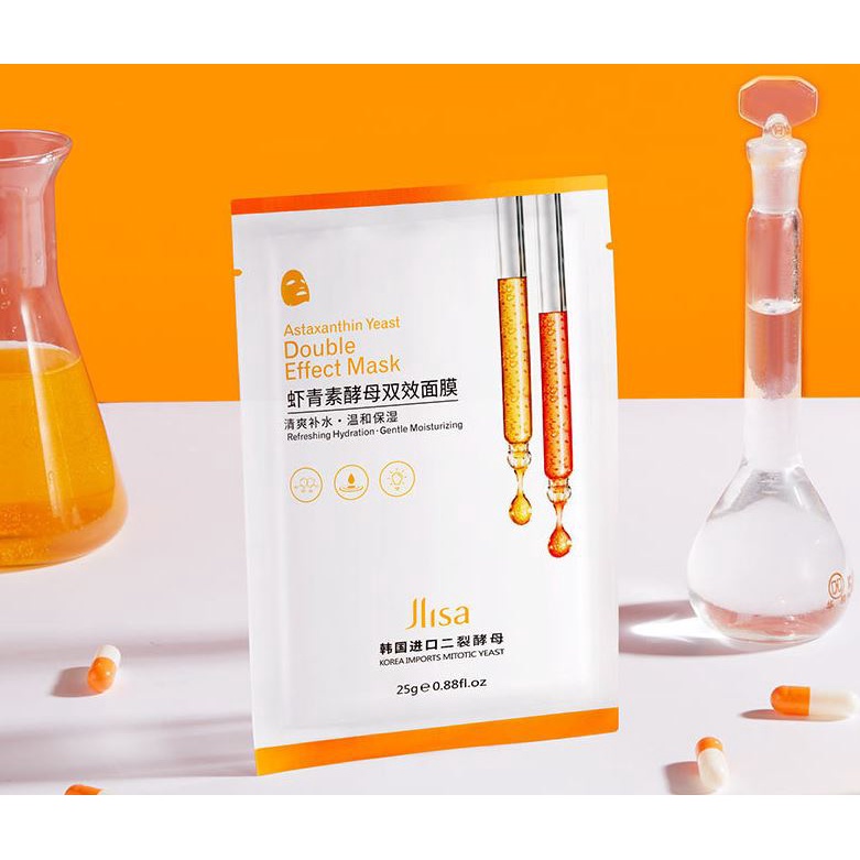 Jlisa Double Effect Mask Vitamin C Rejuvenation Facial Mask Moisture Smooth And Beautiful Vitamin C