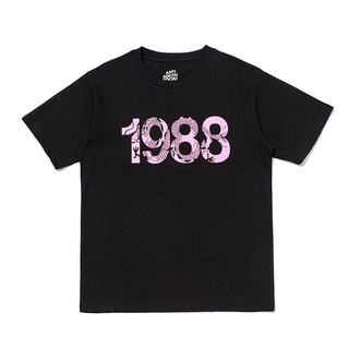 tshirtเสื้อยืดคอกลมฤดูร้อน1988 เสื้อยืดแขนสั้น หมอก แนวสตรีท สําหรับคู่รักSto4XL