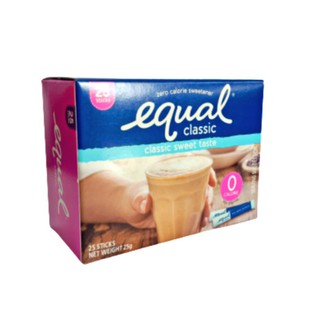 equal Classic วัตถุให้ความหวานแทนน้ำตาล 25 กรัม(มี 25ซอง) 100153