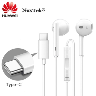 แท้100% Huawei CM33 Classic Earphone  In-ear Type-C Headset Control Stereo HUAWEI Mate 30 20 Pro Huawei CM33 Classic หูฟังชนิดใส่ในหู Type-C ชุดหูฟังสเตอริโอควบคุม HUAWEI Mate 30 20 Pro