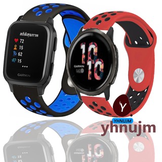 สายนาฬิกาข้อมือซิลิโคนสําหรับ Garmin Venu Sq / SQ Music สาย garmin venu 2 / 2s watch band silicone