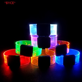 Byce&gt; สร้อยข้อมือ มีไฟ LED เรืองแสง พร็อพสําหรับงานปาร์ตี้กลางคืน งานเทศกาล