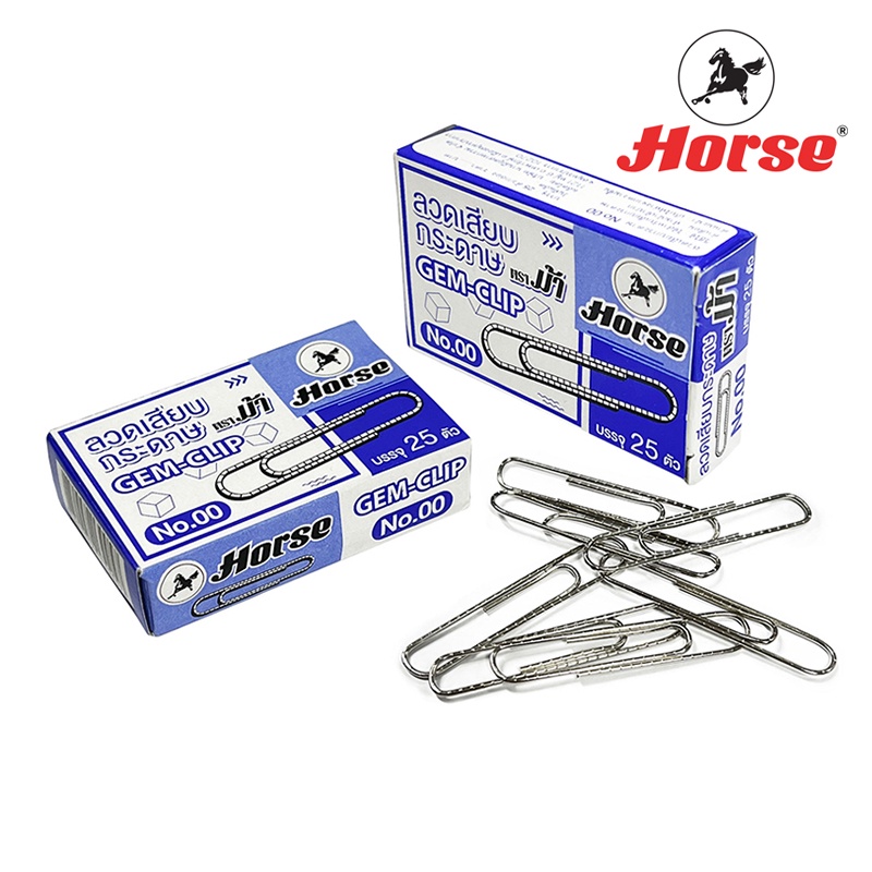 HORSE مشابك ورق دائرية 50 مم (25 مشبك) — صورة 4